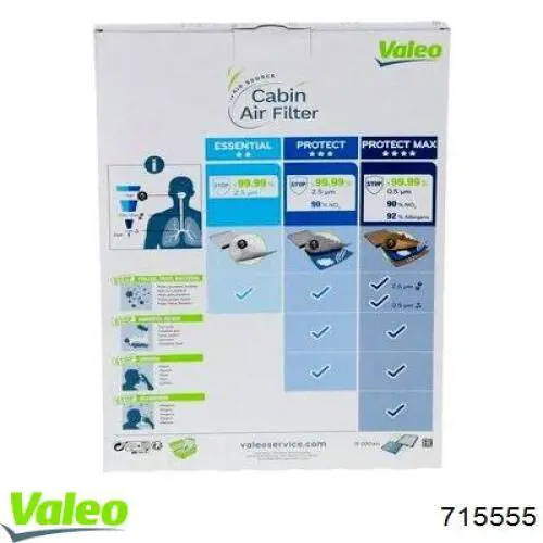 Воздушный фильтр салона VALEO 715555