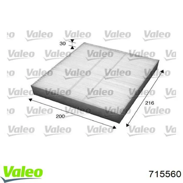 Воздушный фильтр салона VALEO 715560