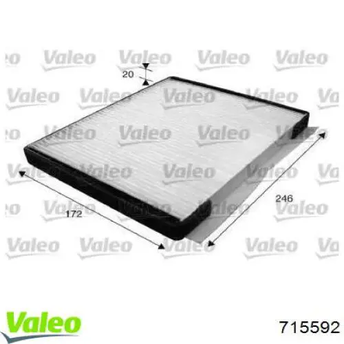 Фильтр салона 715592 VALEO