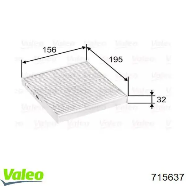 Фильтр салона 715637 VALEO