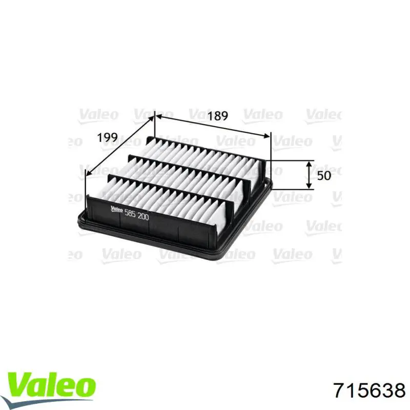 Воздушный фильтр салона VALEO 715638