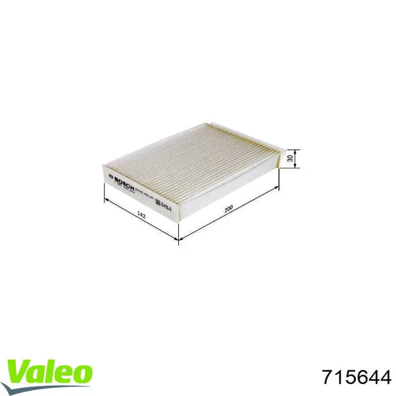 715644 VALEO Внутрисалонный фильтр