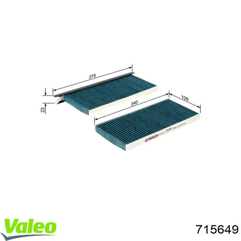 Фильтр воздушный отопителя VALEO 715649 цена, от 7.85 USD