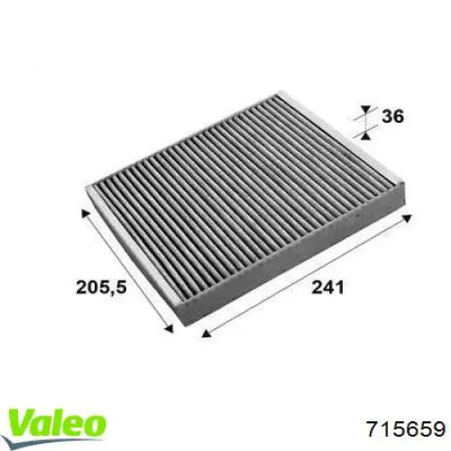 Воздушный фильтр салона VALEO 715659