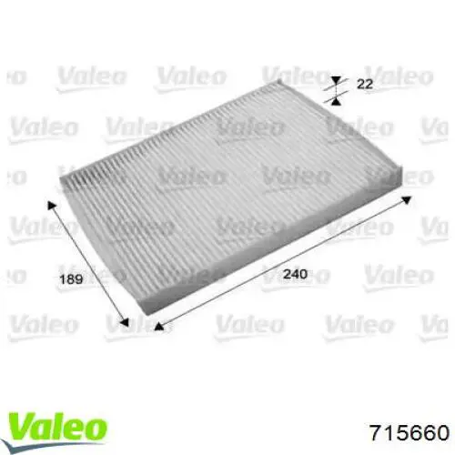 Купить 715660 VALEO Фильтр салона угольный