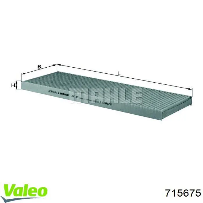 Фильтр воздушный отопителя VALEO 715675 цена, от 5.83 USD