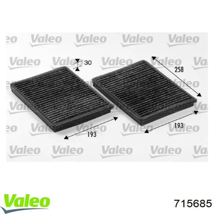 715685 VALEO Внутрисалонный фильтр