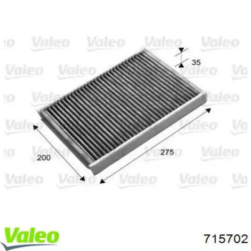 Фильтр воздушный отопителя VALEO 715702 цена, от 17.08 USD