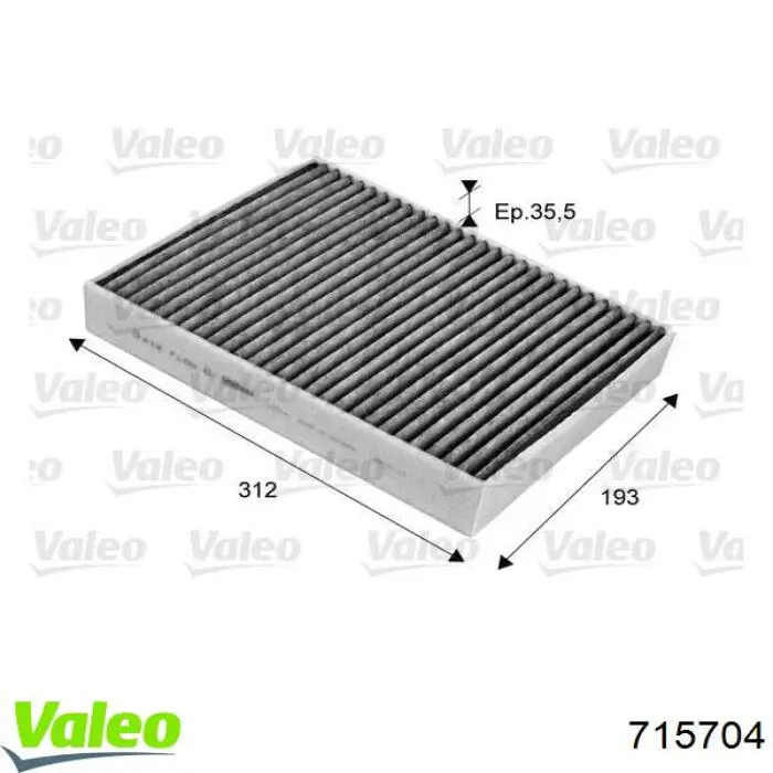 Воздушный фильтр салона VALEO 715704