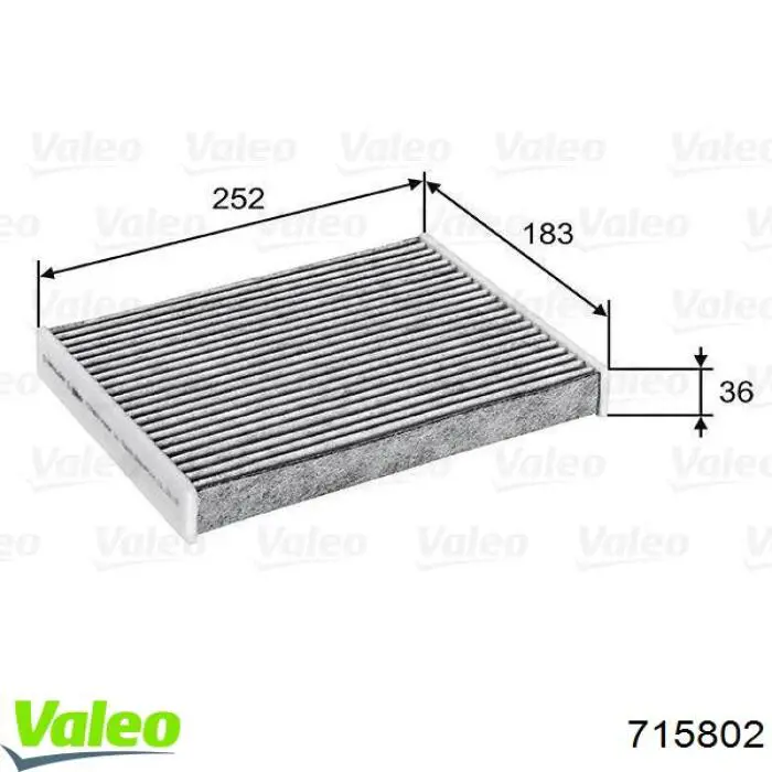 Фильтр салона 715802 VALEO