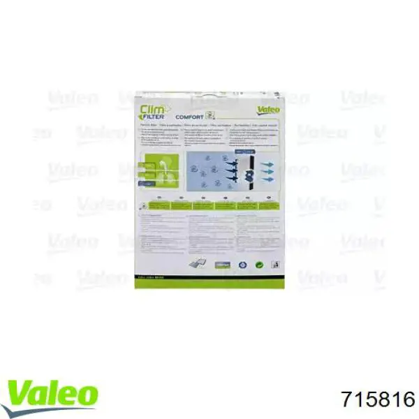 Купить 715816 VALEO Фильтр салона угольный