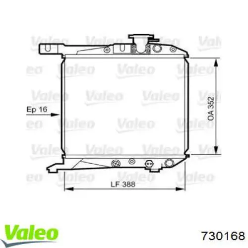 Радиатор 730168 VALEO