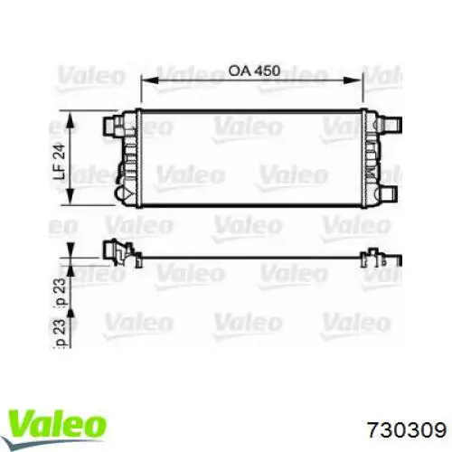 Радиатор 730309 VALEO