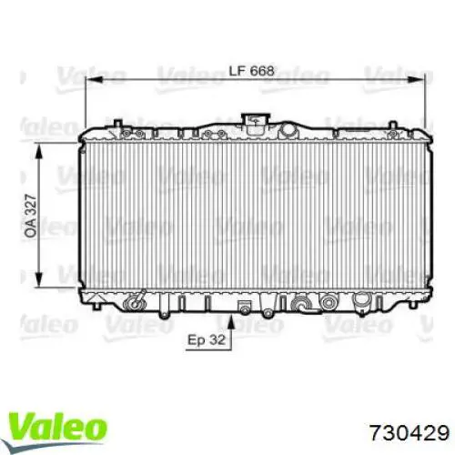 Радиатор 730429 VALEO