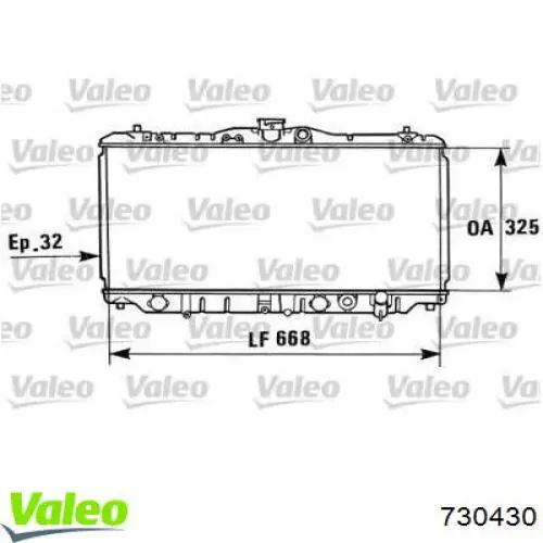 Радиатор 730430 VALEO