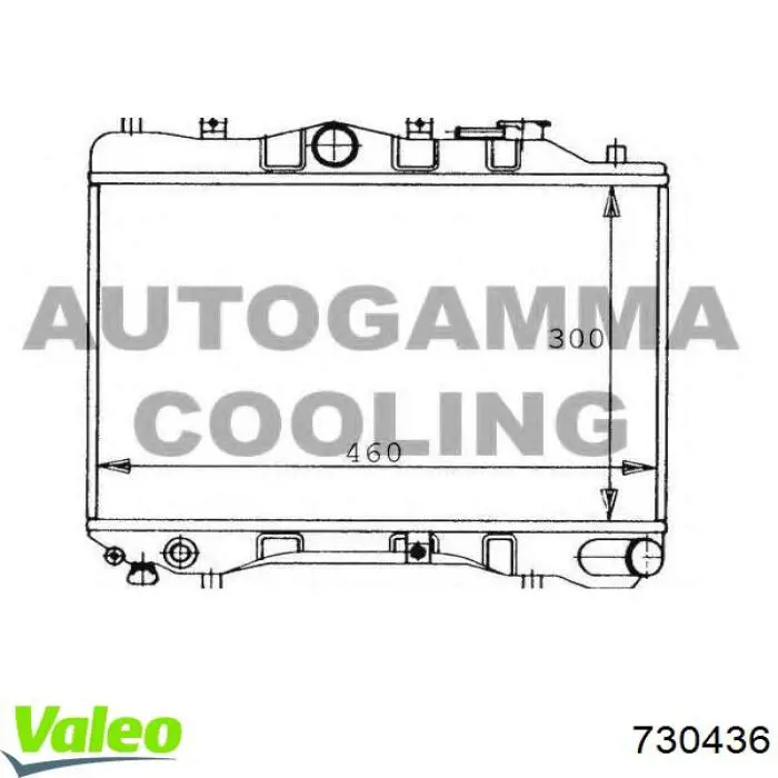 Радиатор 730436 VALEO