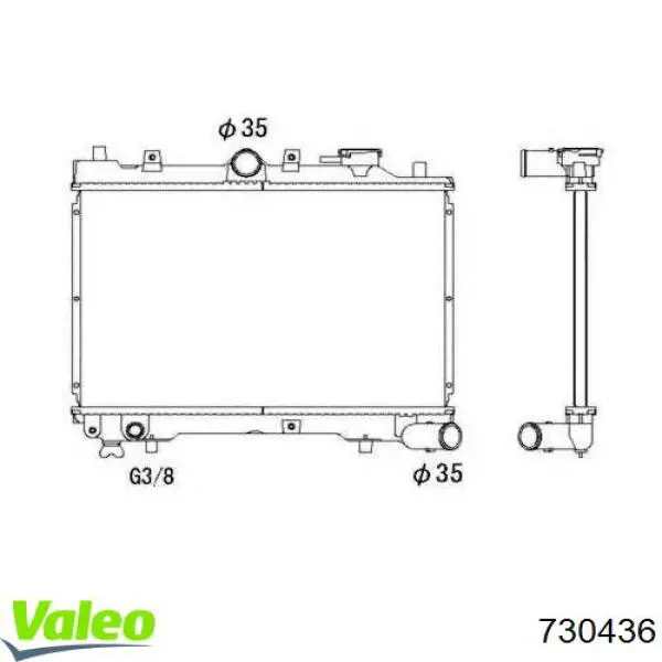 730436 VALEO Радиатор основной