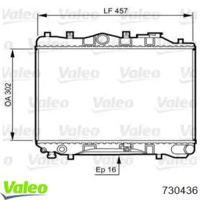Радиатор охлаждения двигателя VALEO 730436 цена, от 63.77 USD