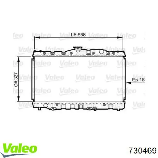 Радиатор 730469 VALEO