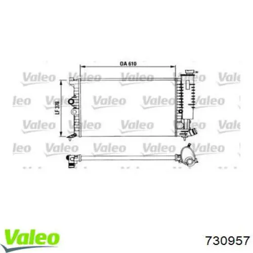 Радиатор 730957 VALEO