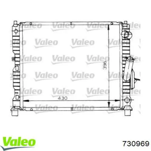 Радиатор 730969 VALEO