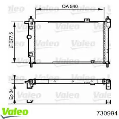 Радиатор 730994 VALEO