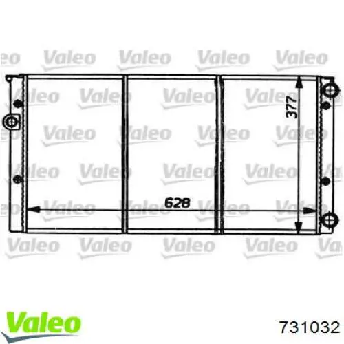 Радиатор 731032 VALEO