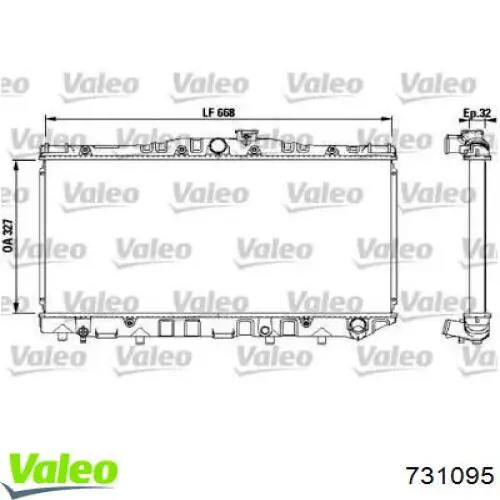 Радиатор 731095 VALEO