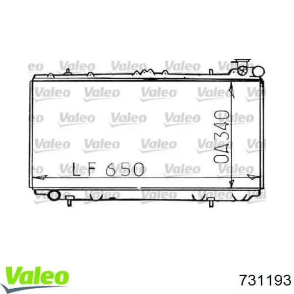 Радиатор 731193 VALEO