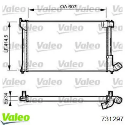 Радиатор 731297 VALEO