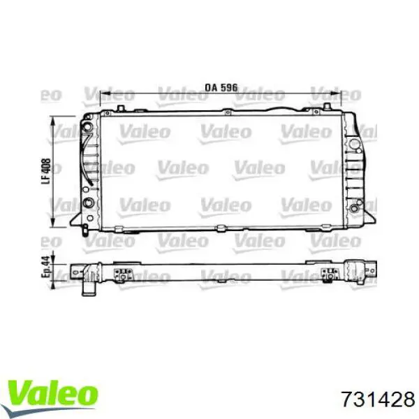 Радиатор 731428 VALEO