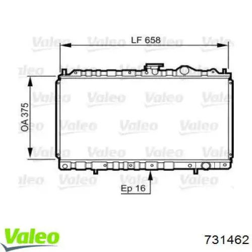 Радиатор 731462 VALEO