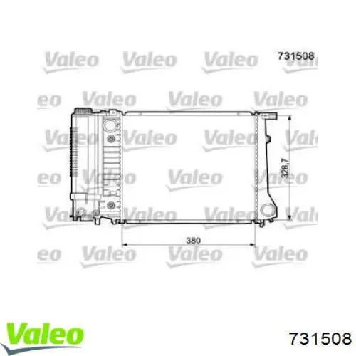 Радиатор 731508 VALEO