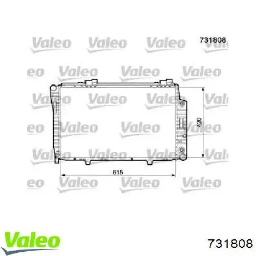 Радиатор 731808 VALEO