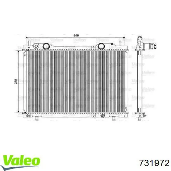 Радиатор 731972 VALEO