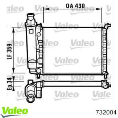 Радиатор 46449096 Fiat/Alfa/Lancia