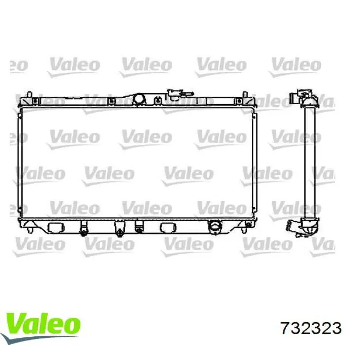 Радиатор 732323 VALEO