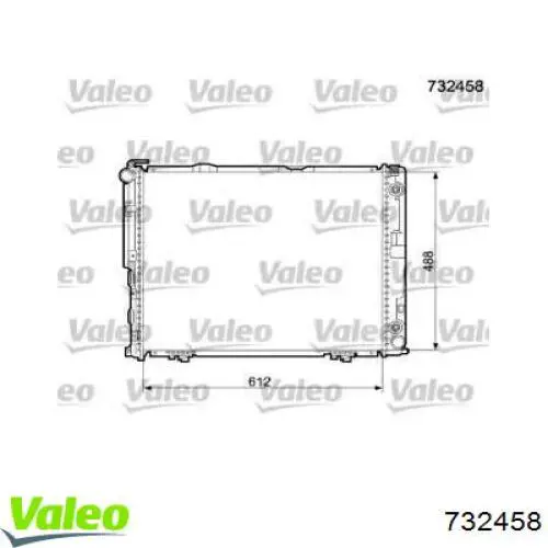 Радиатор 732458 VALEO