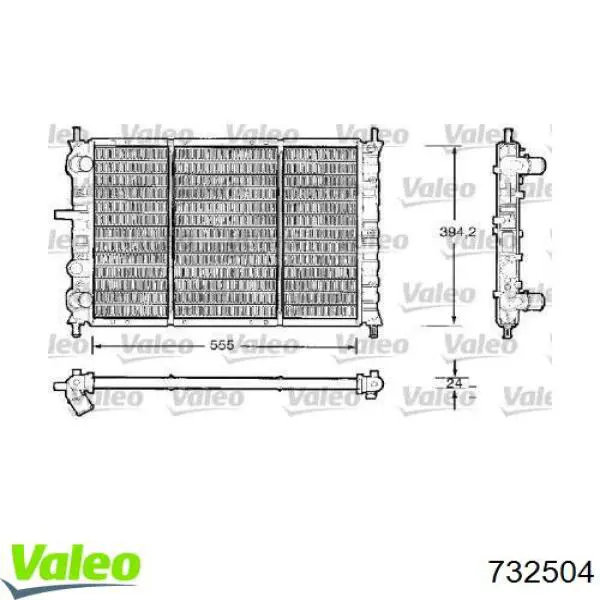 Радиатор 301908A1 Polcar