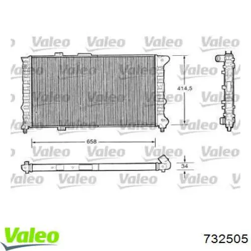 Радиатор 140708A1 Polcar