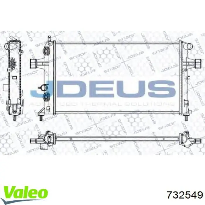 Радиатор охлаждения двигателя VALEO 732549 цена, от 41.85 USD