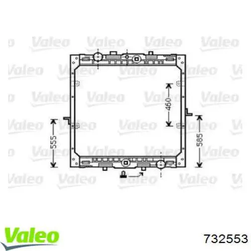 Радиатор 732553 VALEO