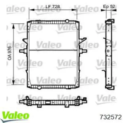 Радиатор 732572 VALEO