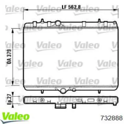 Радиатор 732888 VALEO