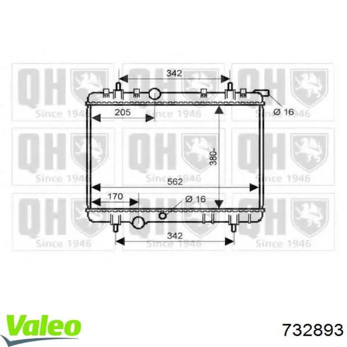 Радиатор охлаждения двигателя Peugeot/Citroen 1330T5 цена, от 40.66 USD