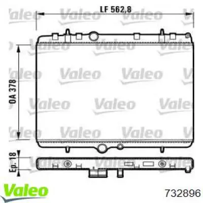 Радиатор 732896 VALEO