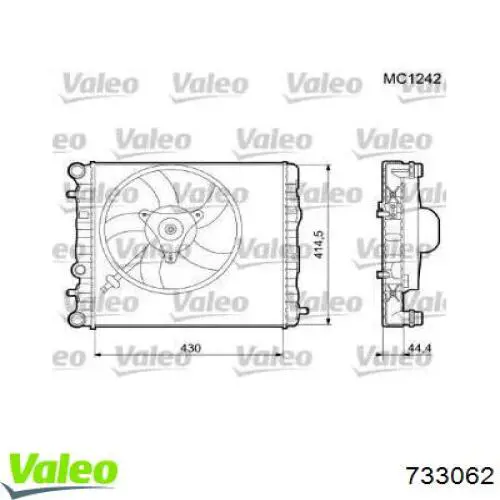 733062 VALEO Радиатор основной