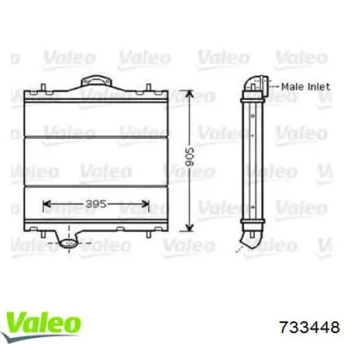 Радиатор 733448 VALEO