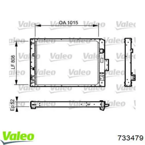 Интеркулер 733479 VALEO