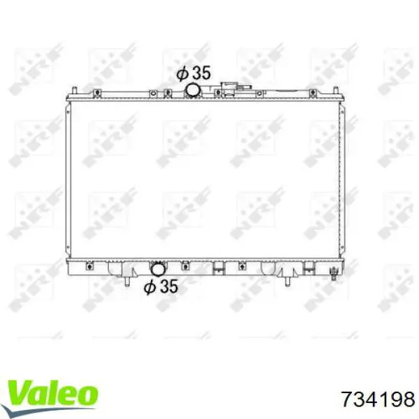 Радиатор 734198 VALEO